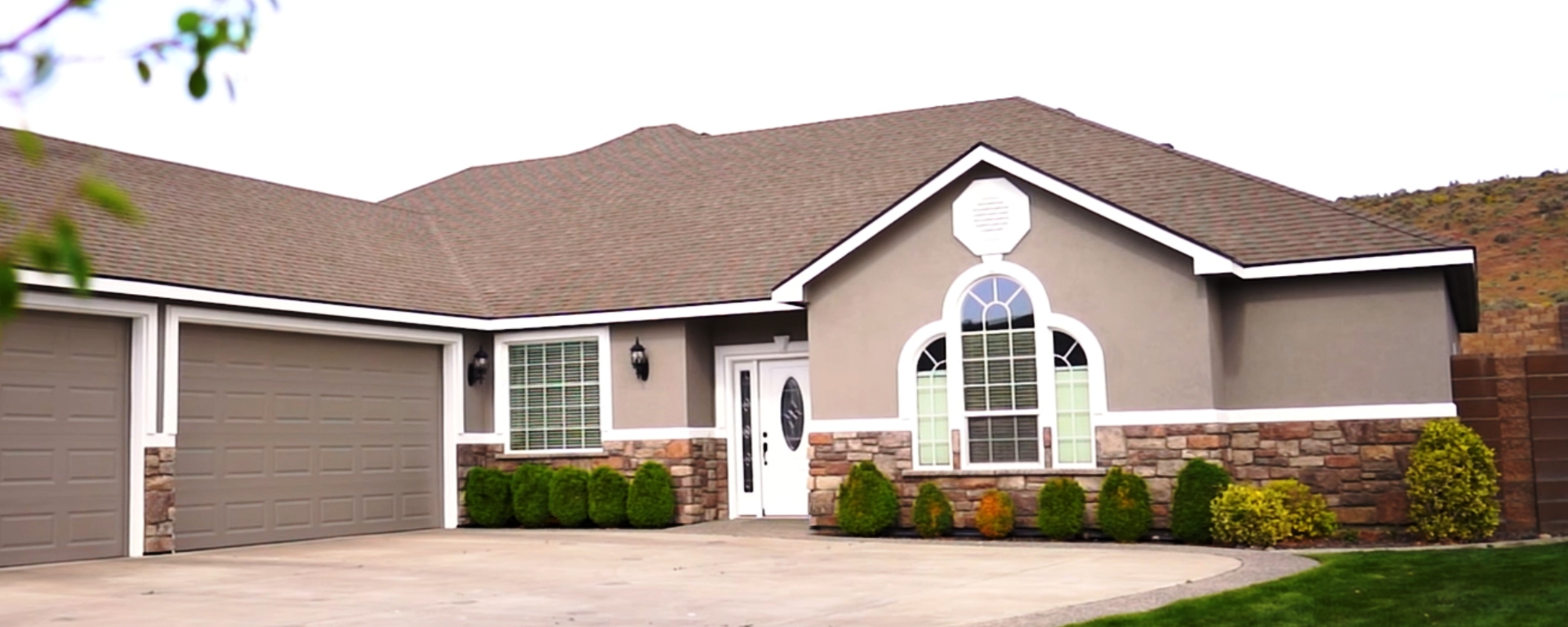 Building facade angled