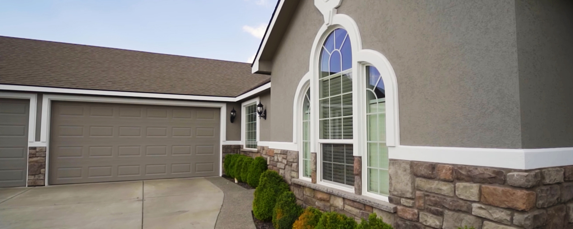 Building facade angled